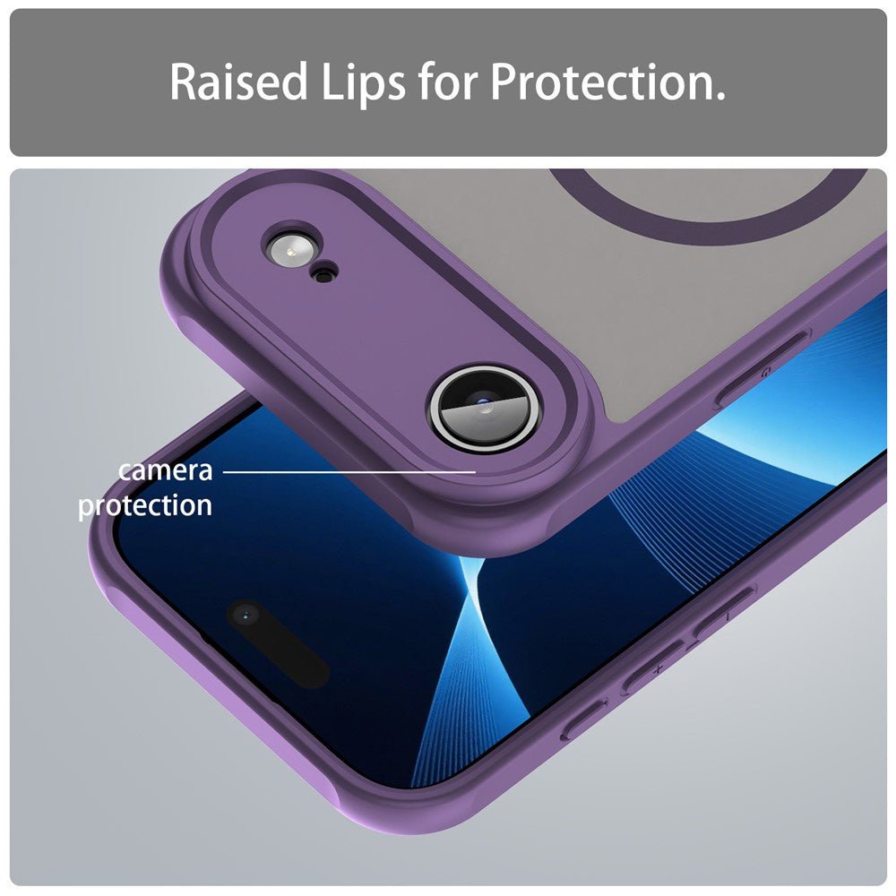 Techsuit iPhone Air - Σκληρή Θήκη με Πλαίσιο Σιλικόνης και MagSafe - HaloFrost II MagSafe - Purple