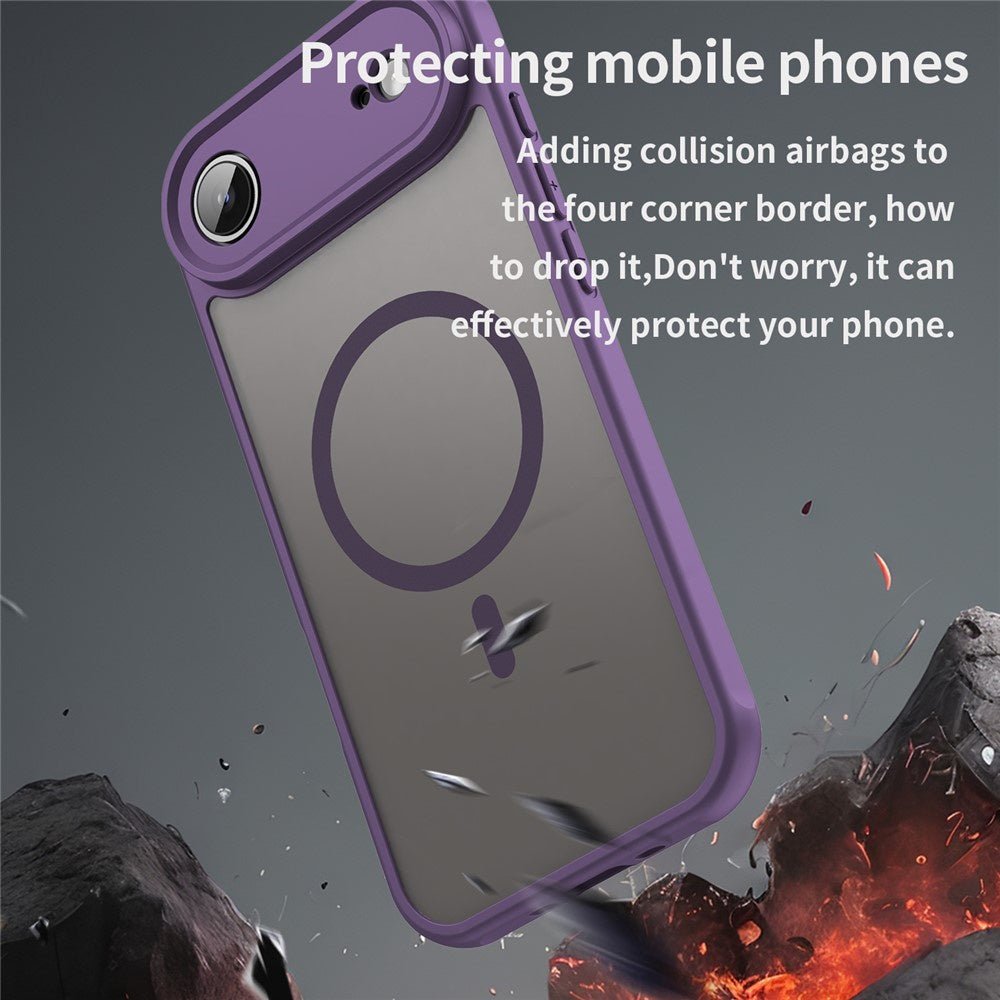 Techsuit iPhone Air - Σκληρή Θήκη με Πλαίσιο Σιλικόνης και MagSafe - HaloFrost II MagSafe - Purple