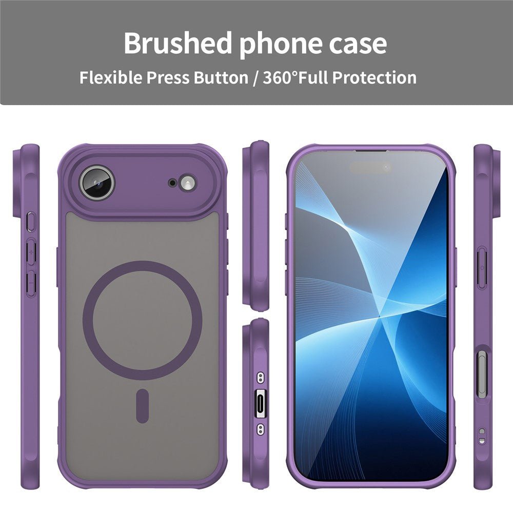 Techsuit iPhone Air - Σκληρή Θήκη με Πλαίσιο Σιλικόνης και MagSafe - HaloFrost II MagSafe - Purple