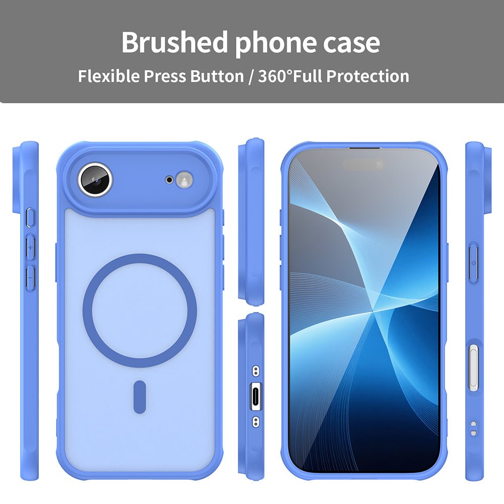 Techsuit iPhone Air - Σκληρή Θήκη με Πλαίσιο Σιλικόνης και MagSafe - HaloFrost II MagSafe - Sky Blue