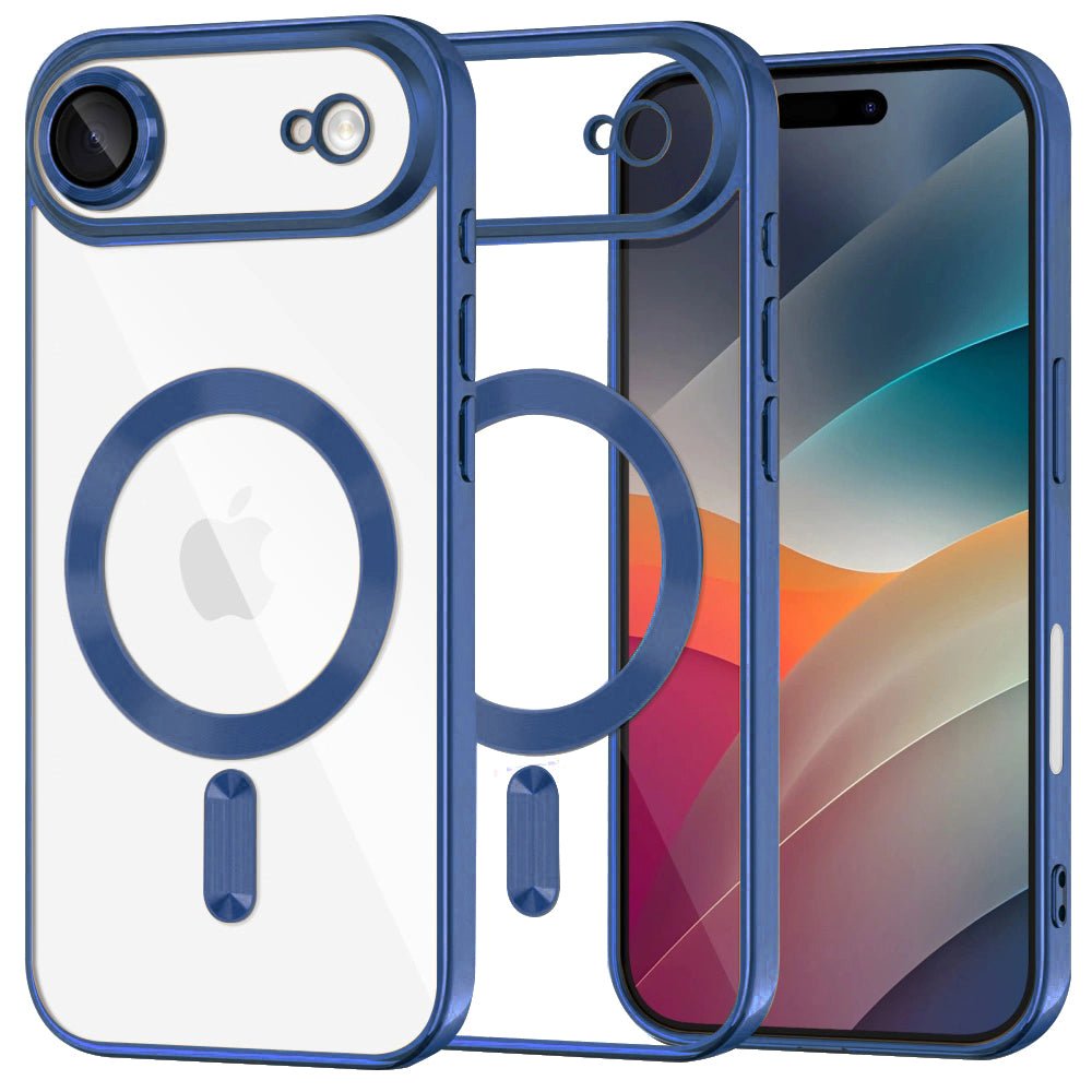 Techsuit iPhone Air - Θήκη Σιλικόνης - Luxury Crystal MagSafe - Deep Blue