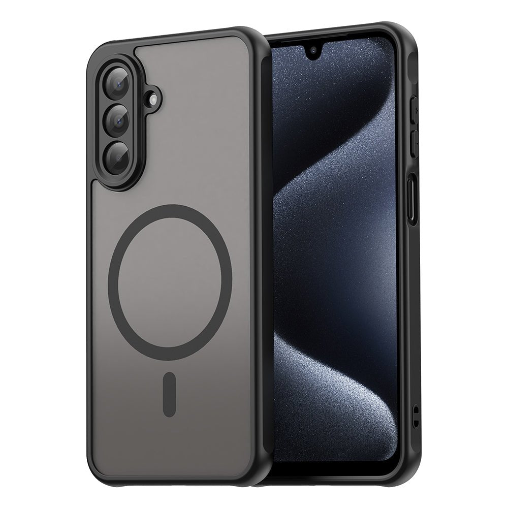 Techsuit Samsung Galaxy A17 4G / 5G - Σκληρή Θήκη με Πλαίσιο Σιλικόνης και MagSafe - HaloFrost II MagSafe - Black