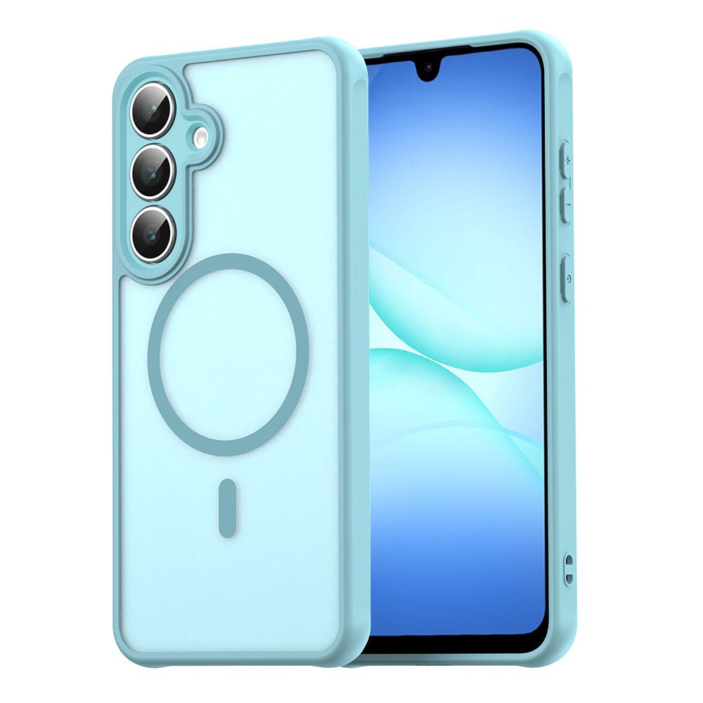 Techsuit Samsung Galaxy A17 4G / 5G - Σκληρή Θήκη με Πλαίσιο Σιλικόνης και MagSafe - HaloFrost II MagSafe - Mint Green