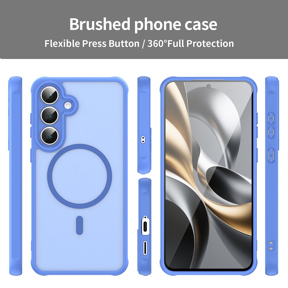 Techsuit Samsung Galaxy A17 4G / 5G - Σκληρή Θήκη με Πλαίσιο Σιλικόνης και MagSafe - HaloFrost II MagSafe - Sky Blue