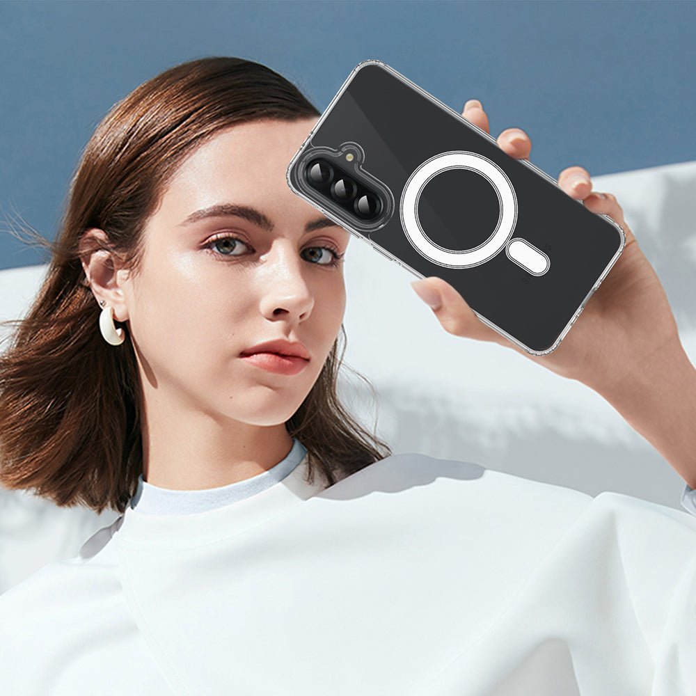 Techsuit Samsung Galaxy A17 4G / 5G - Σκληρή Θήκη με Πλαίσιο Σιλικόνης - MagSafe Pro - Clear