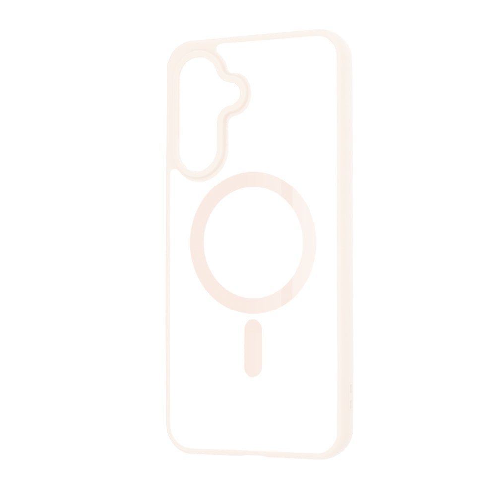 Techsuit Samsung Galaxy A17 4G / 5G - Σκληρή Θήκη με Πλαίσιο Σιλικόνης - MagSafe Pro - Clear / Nude Pink