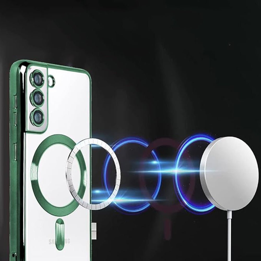 Techsuit Samsung Galaxy A17 4G / 5G - Θήκη Σιλικόνης - Luxury Crystal MagSafe - Silver / Clear