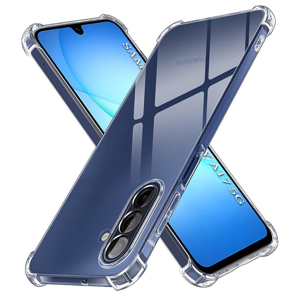 Techsuit Samsung Galaxy A17 4G / 5G - Θήκη Σιλικόνης με Ενισχυμένες Γωνίες - Shockproof Clear Silicone - Clear