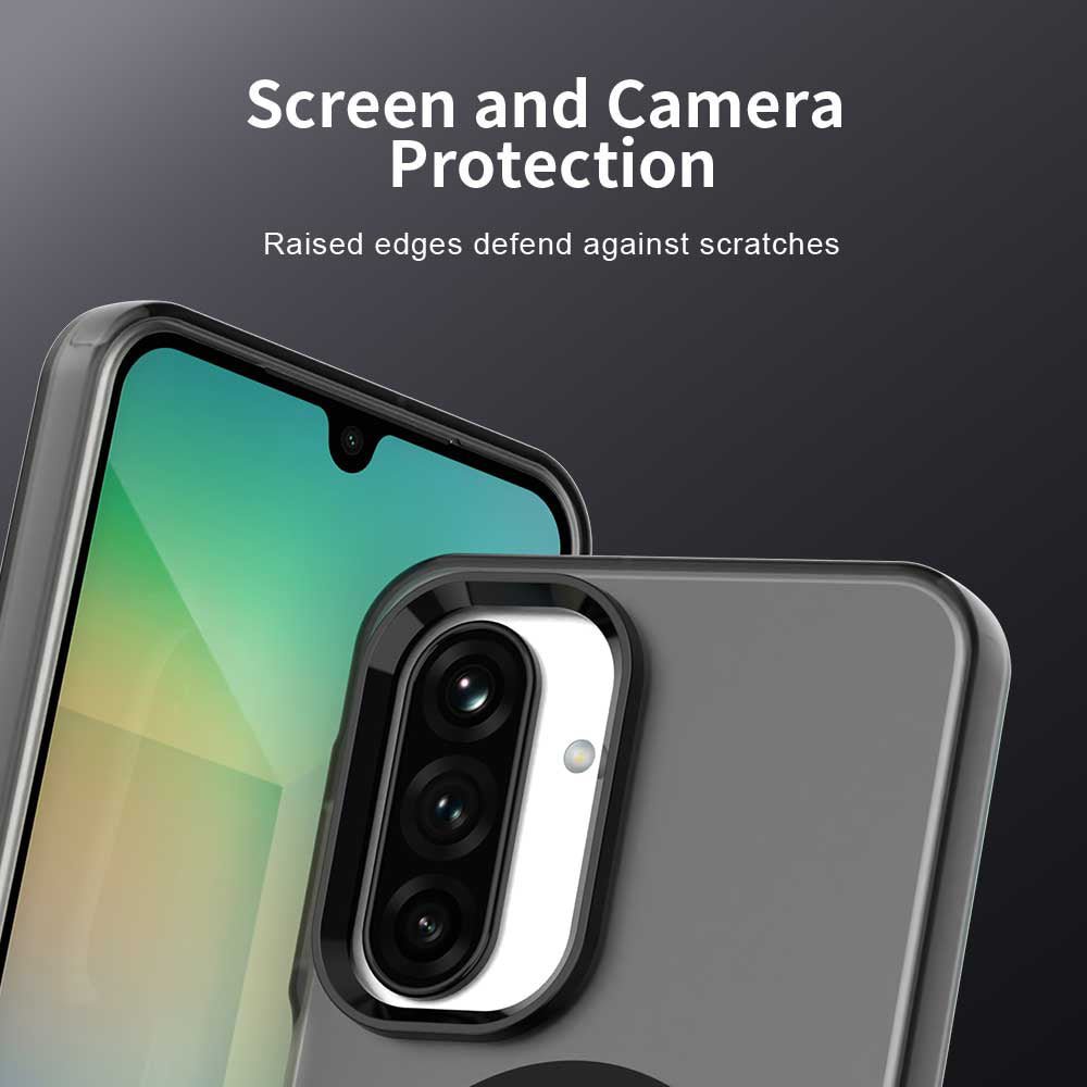 Techsuit Samsung Galaxy A18 4G / A17 4G / 5G - Σκληρή Θήκη με Πλαίσιο Σιλικόνης και MagSafe - CandyCase - Black