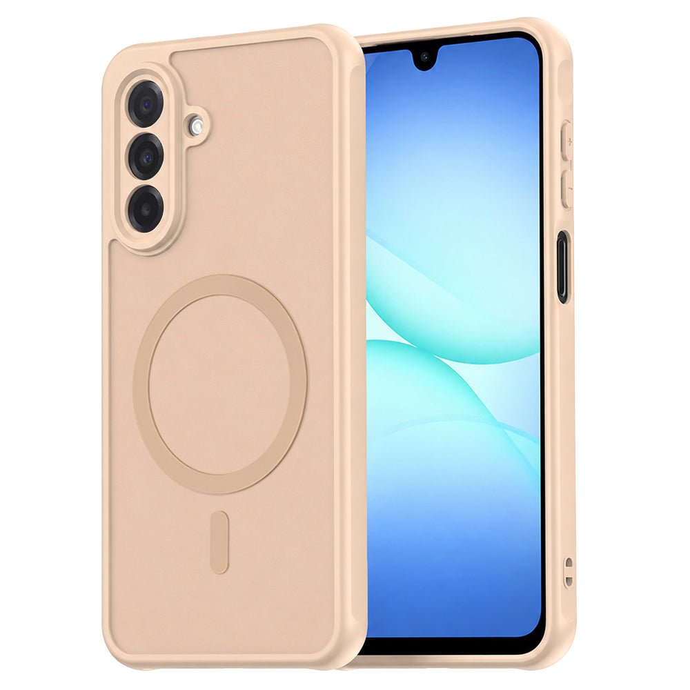 Techsuit Samsung Galaxy A18 4G / A17 4G / 5G - Σκληρή Θήκη με Πλαίσιο Σιλικόνης και MagSafe - HaloFrost II - Gold