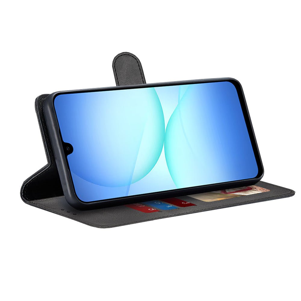 Techsuit Samsung Galaxy A18 4G / A17 4G / 5G - Θήκη Πορτοφόλι από Δερματίνη με Stand - Diary Book - Black