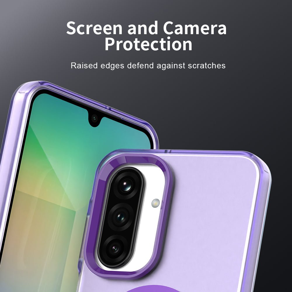 Techsuit Samsung Galaxy A26 5G - Σκληρή Θήκη με Πλαίσιο Σιλικόνης και MagSafe - CandyCase MagSafe - Purple