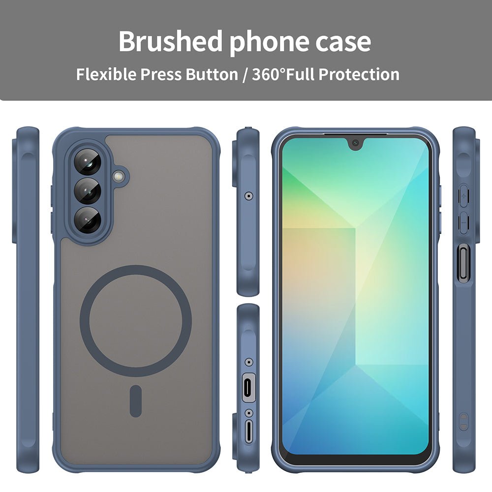 Techsuit Samsung Galaxy A26 5G - Σκληρή Θήκη με Πλαίσιο Σιλικόνης και MagSafe - HaloFrost II MagSafe - Navy Blue