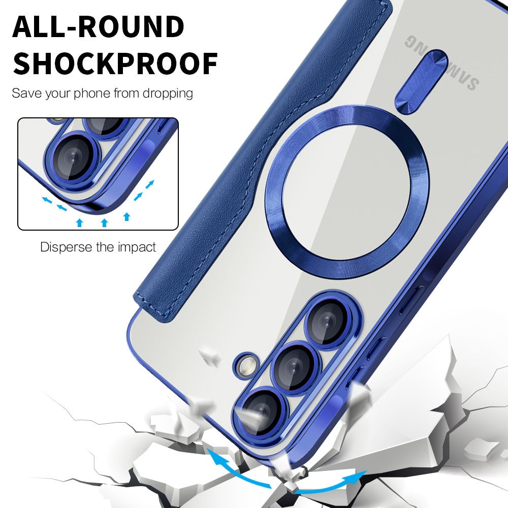 Techsuit Samsung Galaxy A26 5G - Θήκη Βιβλίο με MagSafe με Υποδοχές Καρτών και RFID Προστασία - SmartMag Book Case - Blue