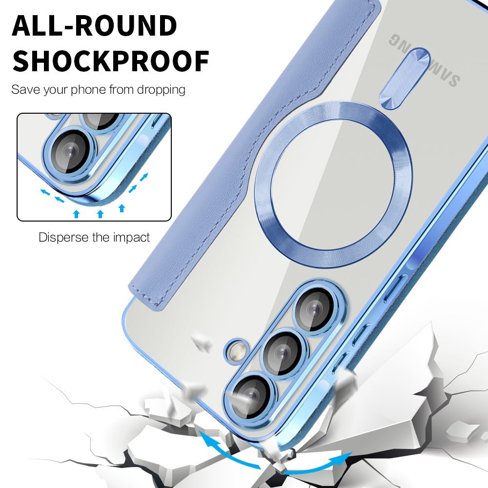 Techsuit Samsung Galaxy A26 5G - Θήκη Βιβλίο με MagSafe με Υποδοχές Καρτών και RFID Προστασία - SmartMag Book Case - Light Blue