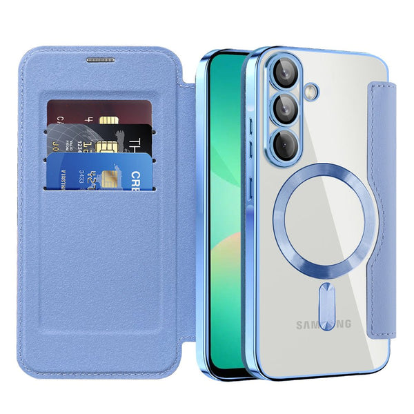 Techsuit Samsung Galaxy A26 5G - Θήκη Βιβλίο με MagSafe με Υποδοχές Καρτών και RFID Προστασία - SmartMag Book Case - Light Blue