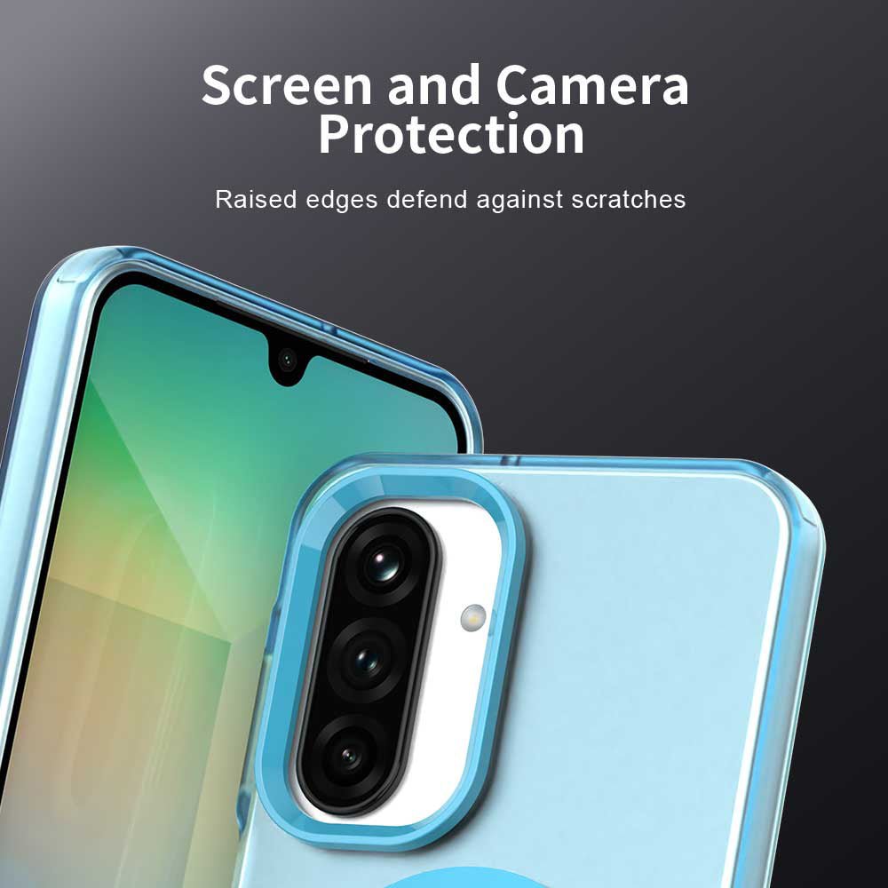 Techsuit Samsung Galaxy A27 5G - Σκληρή Θήκη με Πλαίσιο Σιλικόνης και MagSafe - CandyCase MagSafe - Blue