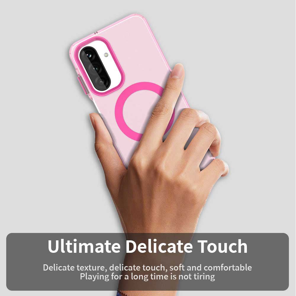 Techsuit Samsung Galaxy A27 5G - Σκληρή Θήκη με Πλαίσιο Σιλικόνης και MagSafe - CandyCase MagSafe - Pink