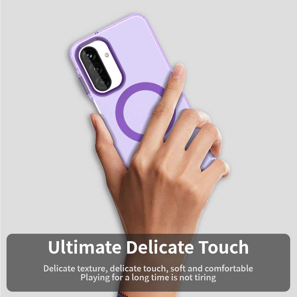 Techsuit Samsung Galaxy A27 5G - Σκληρή Θήκη με Πλαίσιο Σιλικόνης και MagSafe - CandyCase MagSafe - Purple