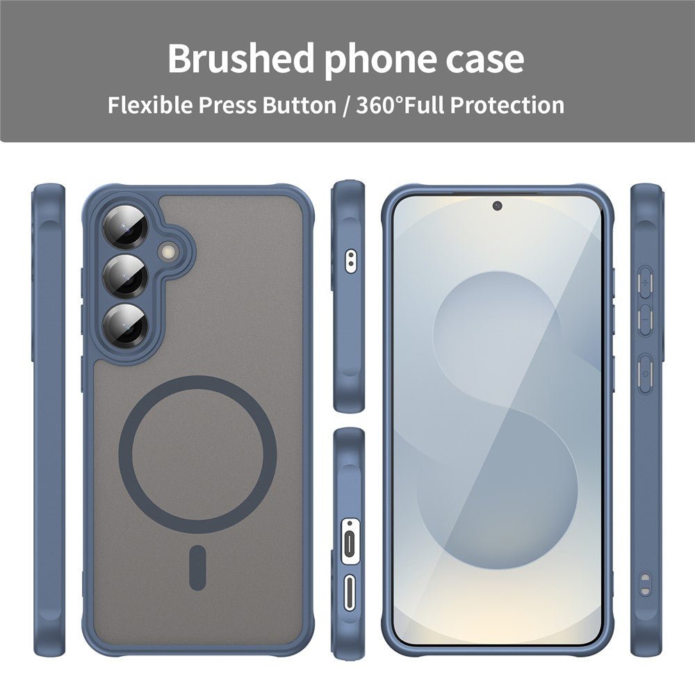 Techsuit Samsung Galaxy A27 5G - Σκληρή Θήκη με Πλαίσιο Σιλικόνης και MagSafe - HaloFrost II MagSafe - Navy Blue