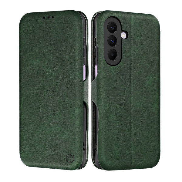 Techsuit Samsung Galaxy A27 5G - Θήκη Βιβλίο - Safe Wallet Plus - Green