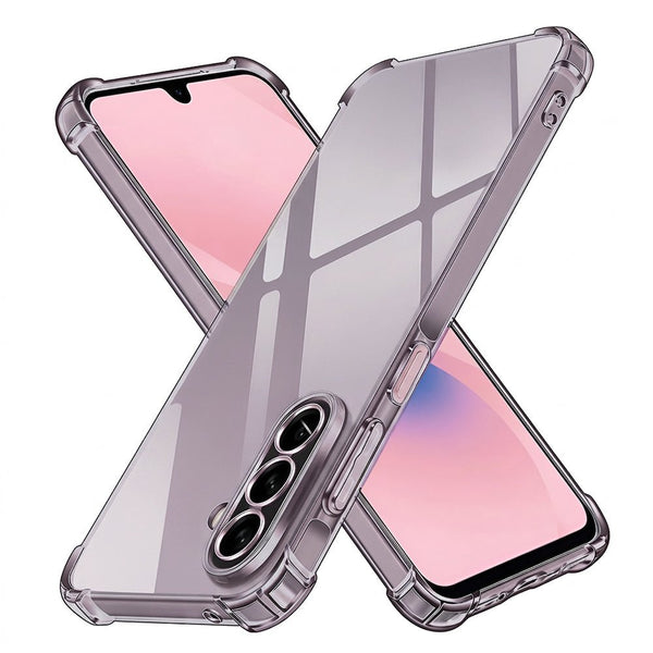 Techsuit Samsung Galaxy A27 5G - Θήκη Σιλικόνης με Ενισχυμένες Γωνίες - Shockproof Clear Silicone - Smoke Black