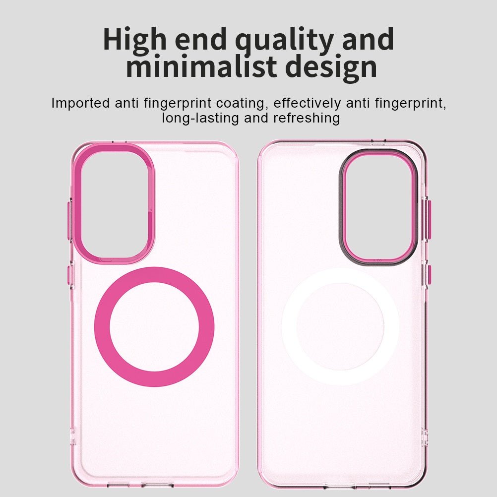 Techsuit Samsung Galaxy A37 5G - Σκληρή Θήκη με Πλαίσιο Σιλικόνης και MagSafe - CandyCase MagSafe - Pink
