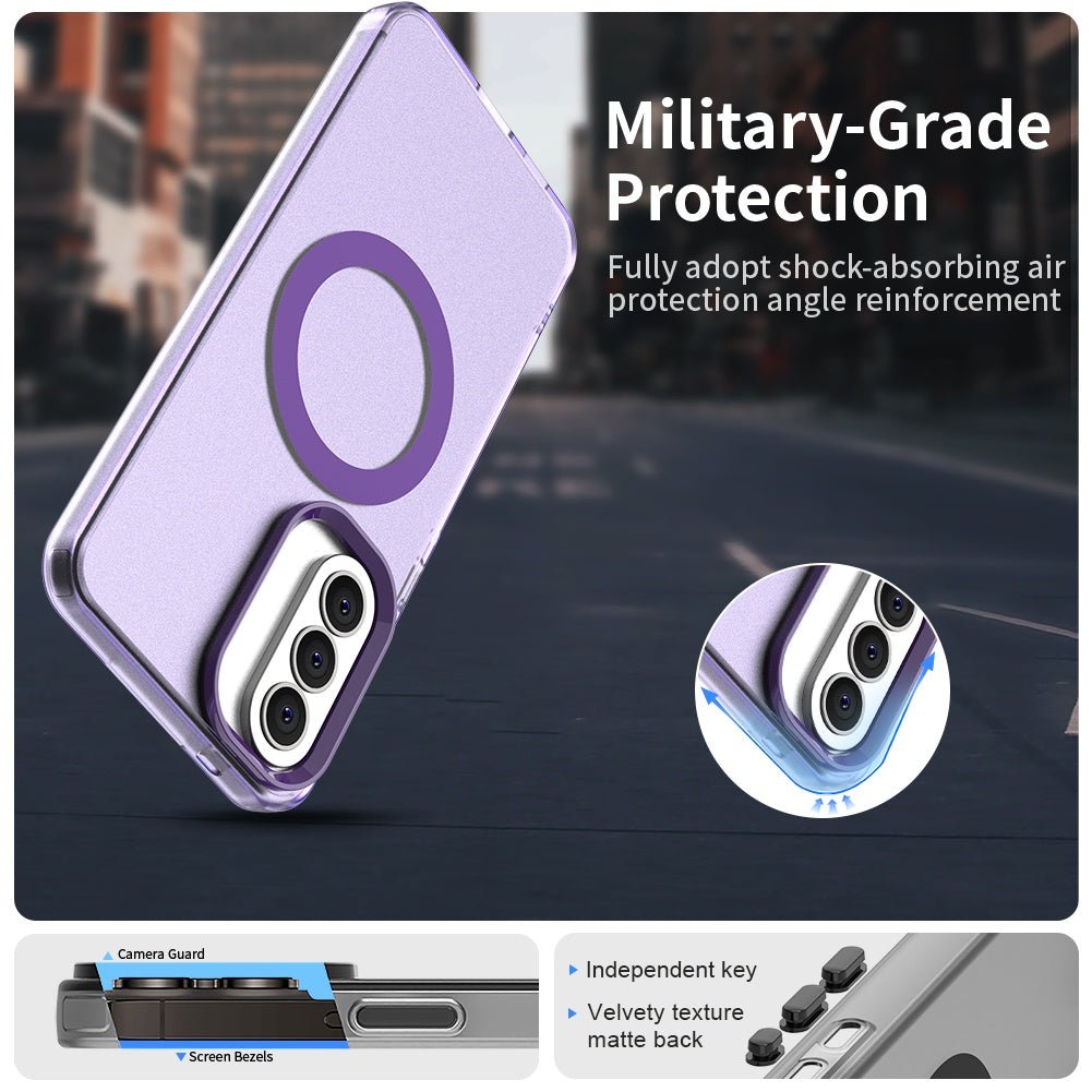 Techsuit Samsung Galaxy A37 5G - Σκληρή Θήκη με Πλαίσιο Σιλικόνης και MagSafe - CandyCase MagSafe - Purple