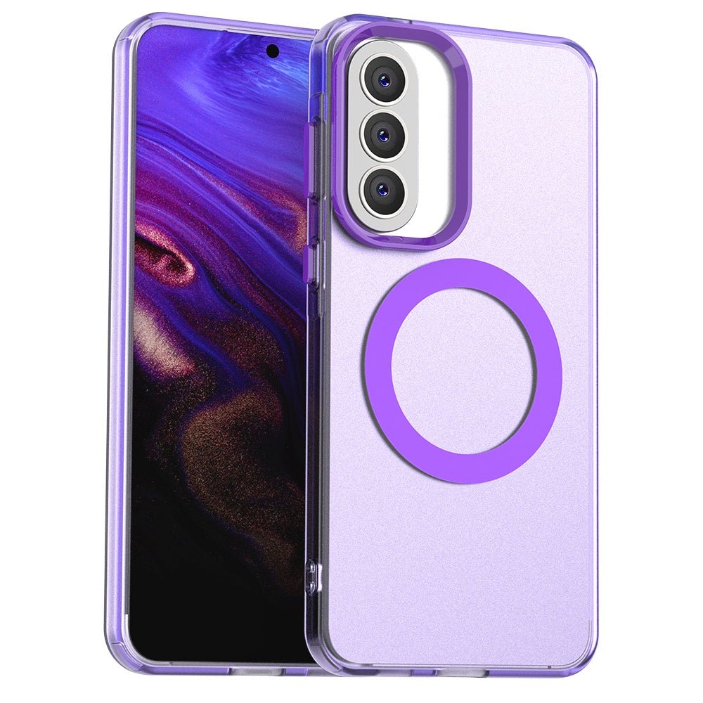Techsuit Samsung Galaxy A37 5G - Σκληρή Θήκη με Πλαίσιο Σιλικόνης και MagSafe - CandyCase MagSafe - Purple
