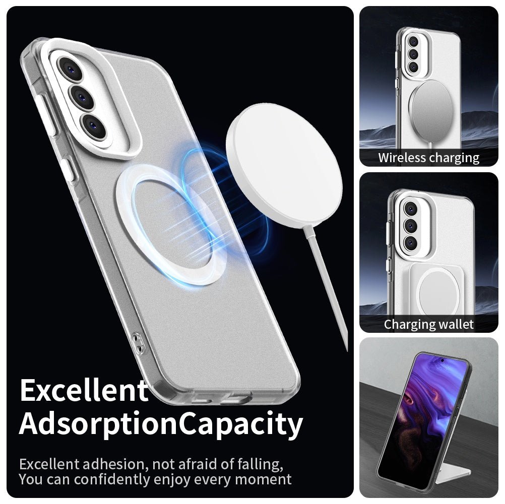 Techsuit Samsung Galaxy A37 5G - Σκληρή Θήκη με Πλαίσιο Σιλικόνης και MagSafe - CandyCase MagSafe - White