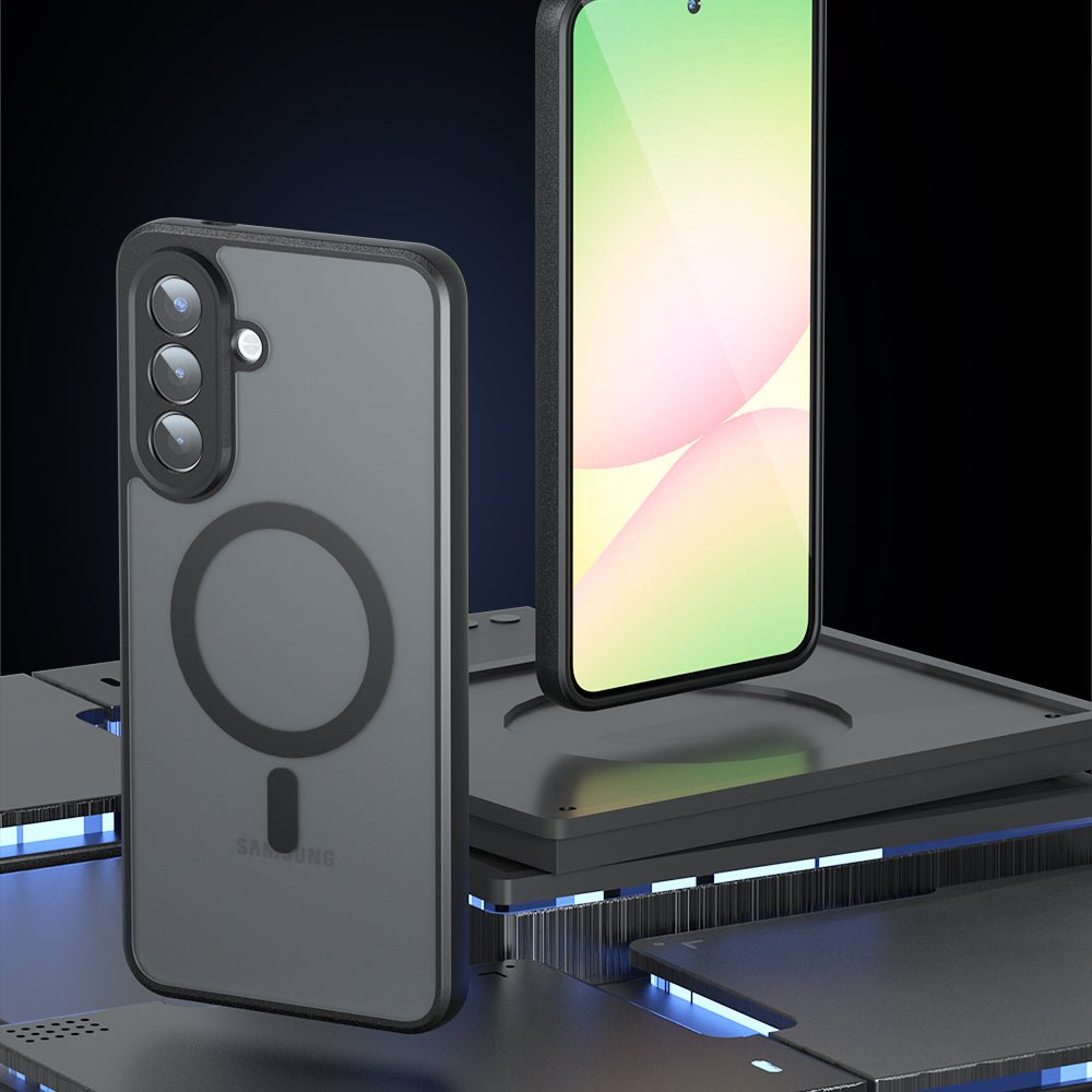 Techsuit Samsung Galaxy A37 5G - Σκληρή Θήκη με Πλαίσιο Σιλικόνης και MagSafe - PureFrost MagSafe - Frosted Black