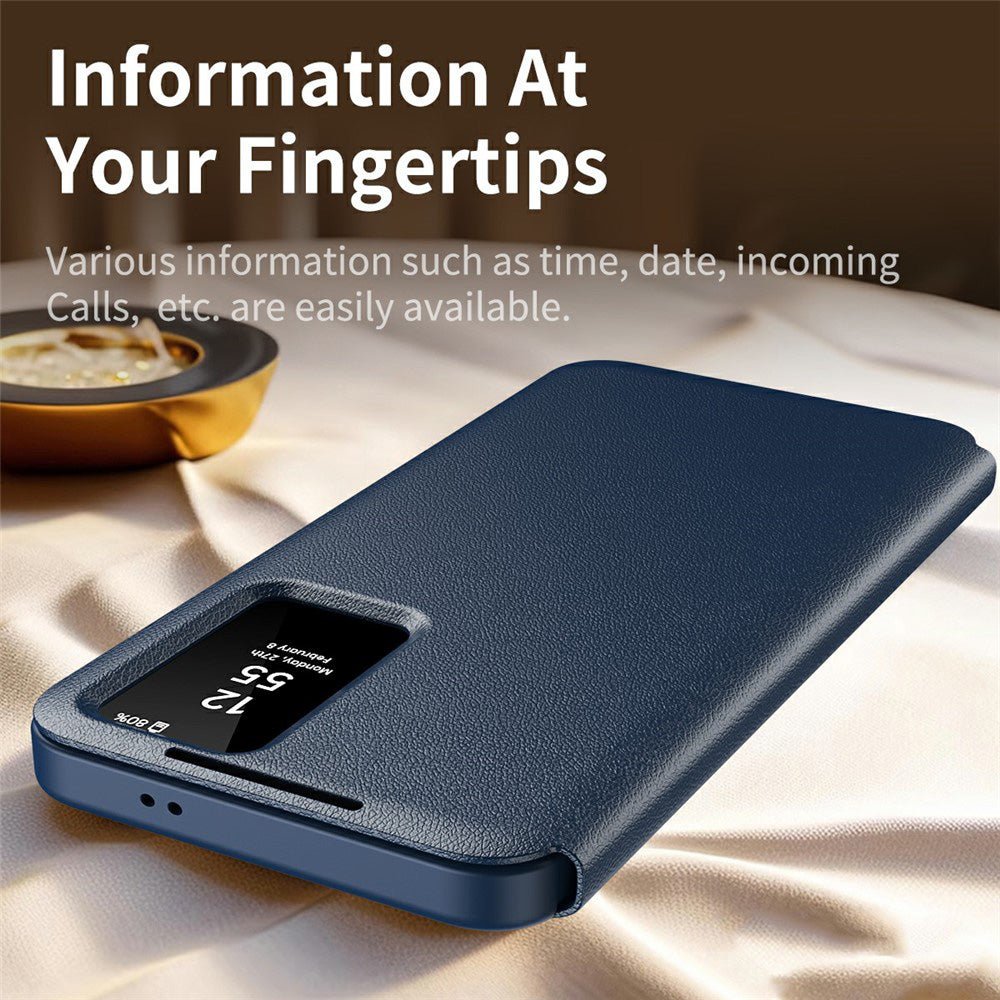 Techsuit Samsung Galaxy A37 5G - Θήκη Βιβλίο με Θέση για 1 Κάρτα - SmartView Series - Blue