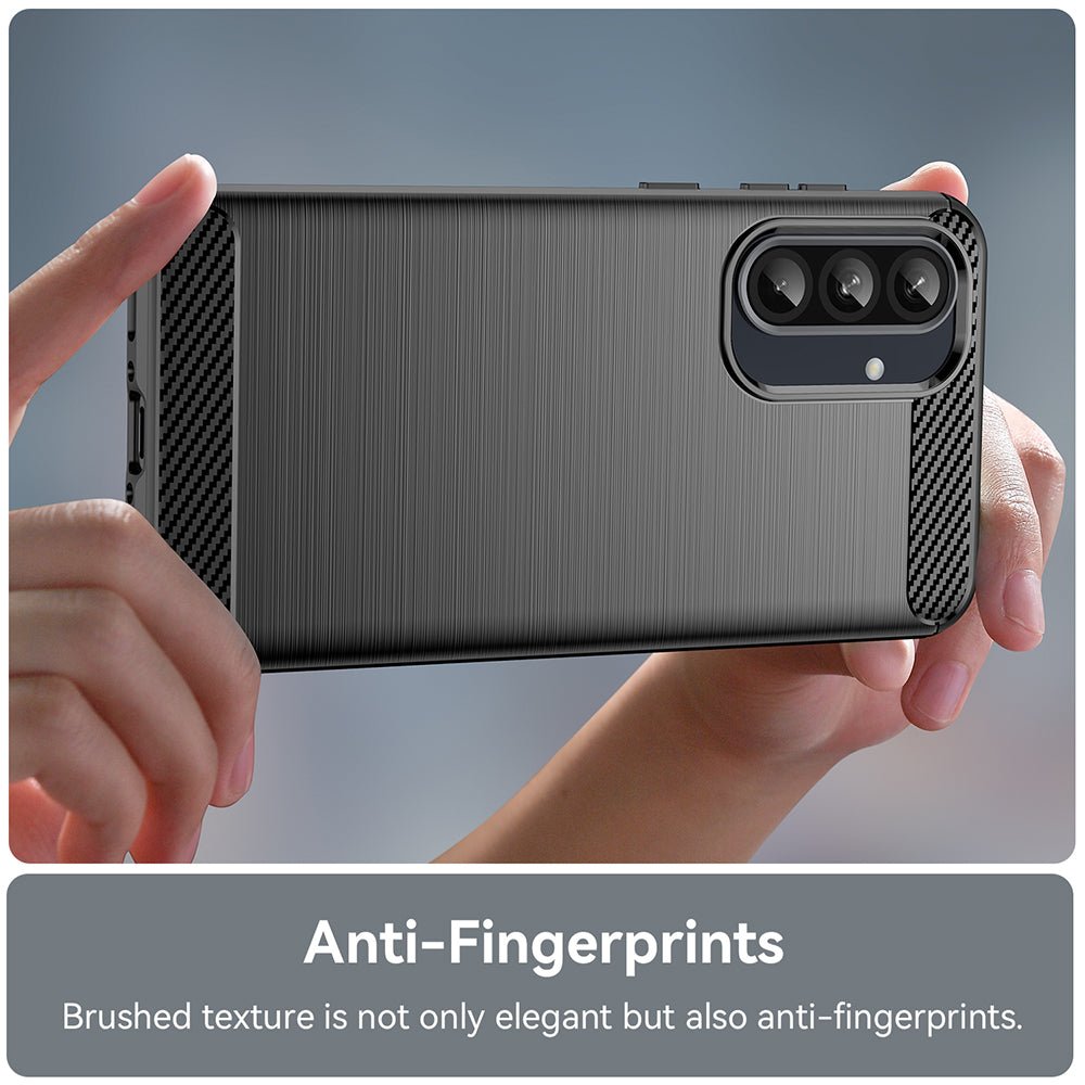 Techsuit Samsung Galaxy A37 5G - Θήκη Σιλικόνης TPU - Carbon Silicone - Black