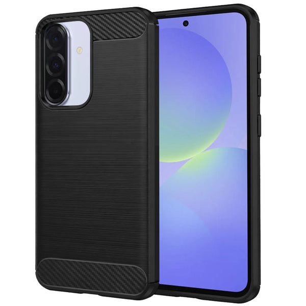 Techsuit Samsung Galaxy A37 5G - Θήκη Σιλικόνης TPU - Carbon Silicone - Black