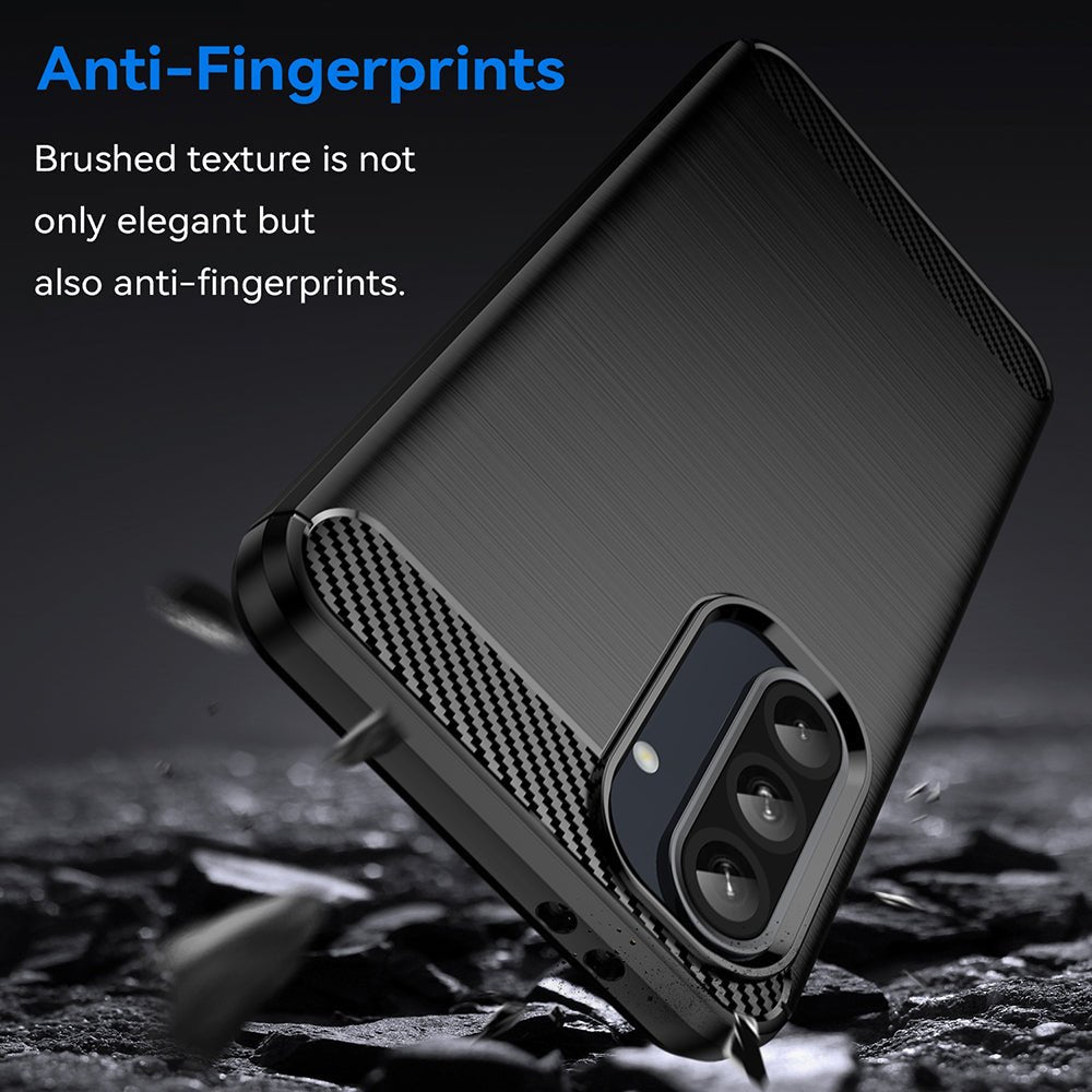 Techsuit Samsung Galaxy A37 5G - Θήκη Σιλικόνης TPU - Carbon Silicone - Black