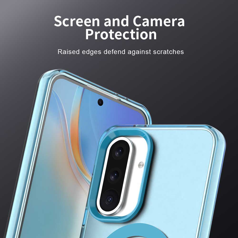 Techsuit Samsung Galaxy A56 5G - Σκληρή Θήκη με Πλαίσιο Σιλικόνης και MagSafe - CandyCase MagSafe - Blue