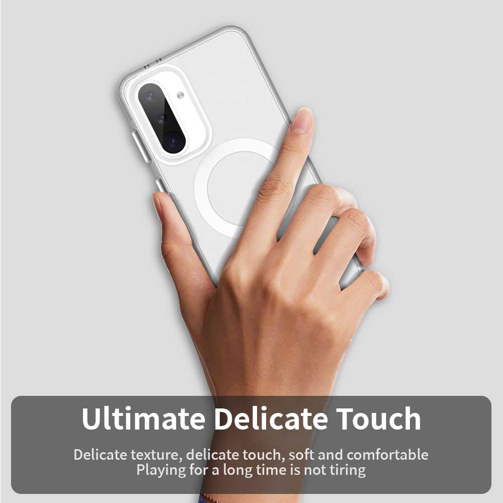 Techsuit Samsung Galaxy A56 5G - Σκληρή Θήκη με Πλαίσιο Σιλικόνης και MagSafe - CandyCase MagSafe - White