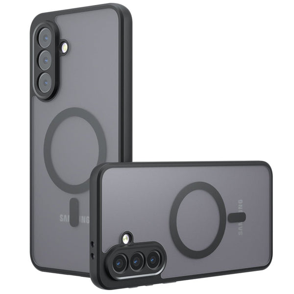 Techsuit Samsung Galaxy A56 5G - Σκληρή Θήκη με Πλαίσιο Σιλικόνης και MagSafe - PureFrost MagSafe - Frosted Black