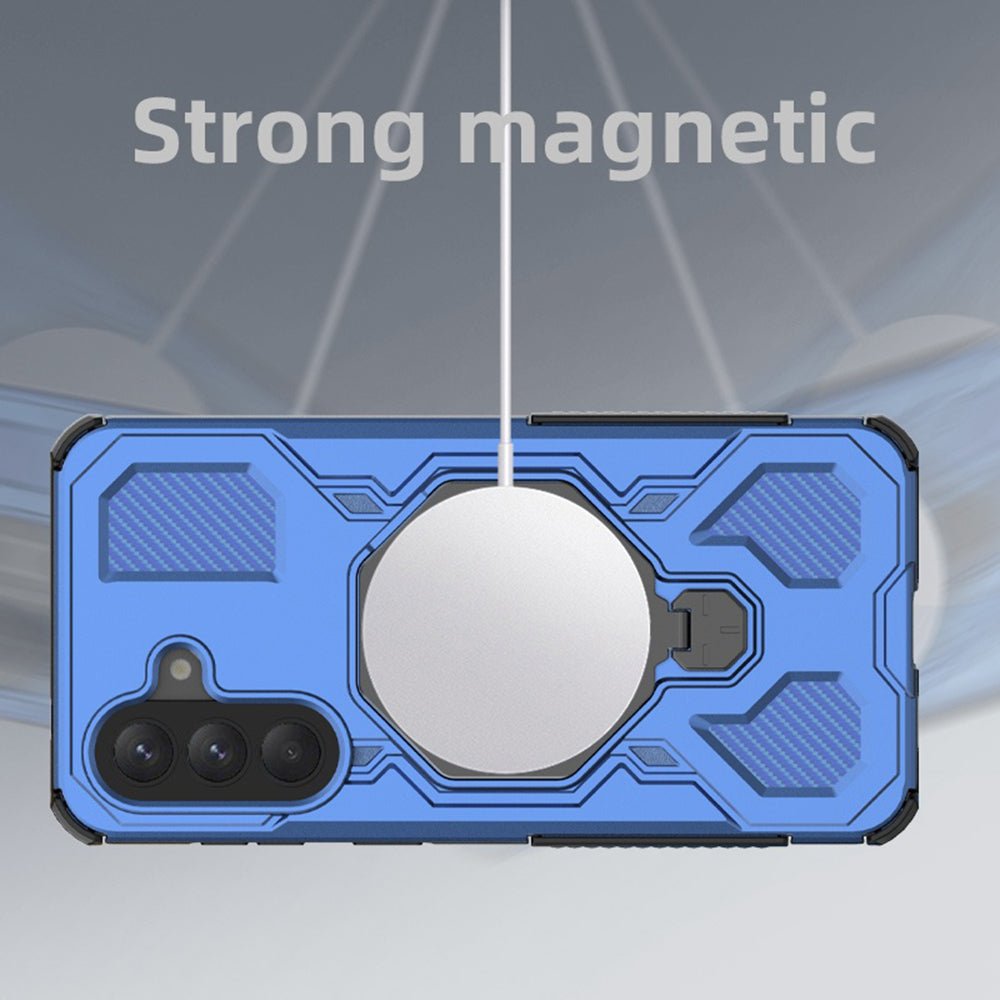 Techsuit Samsung Galaxy A57 5G - Σκληρή Θήκη με Δαχτυλίδι Συγκράτησης - Carbon Shield Pro - Black