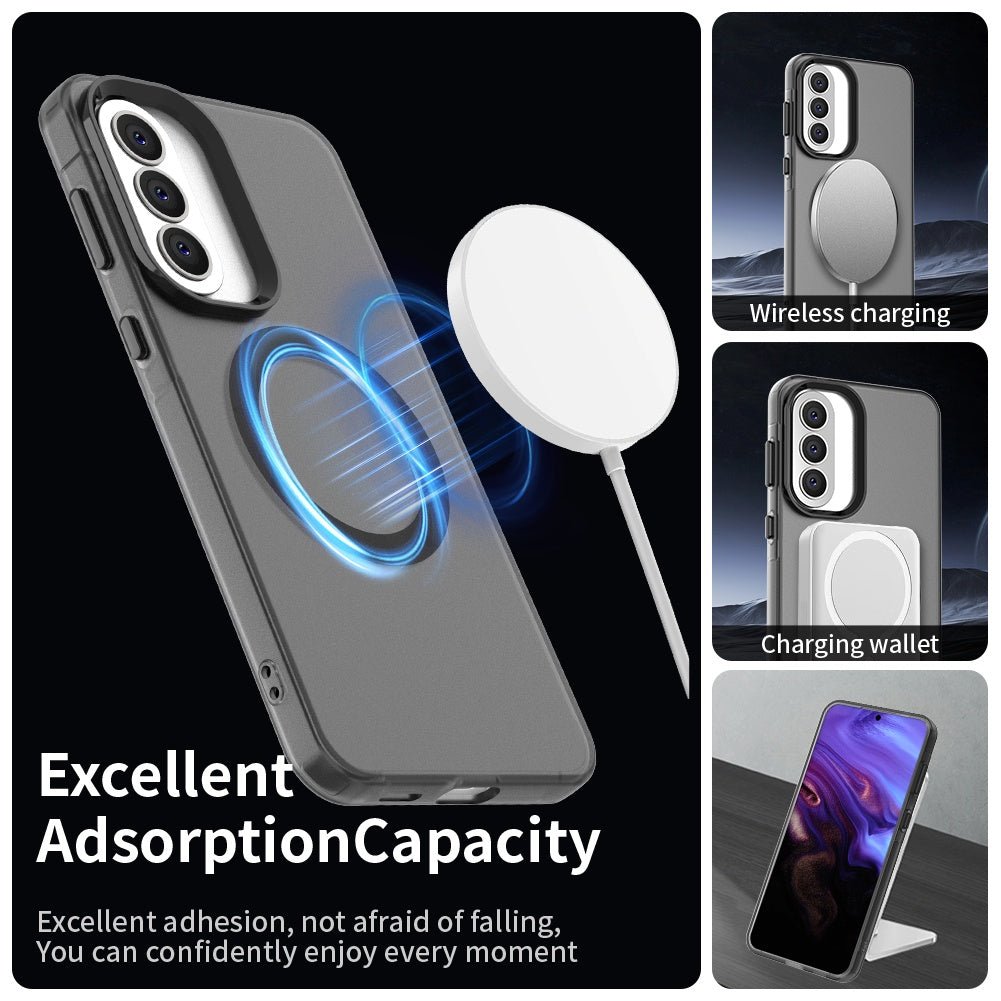 Techsuit Samsung Galaxy A57 5G - Σκληρή Θήκη με Πλαίσιο Σιλικόνης και MagSafe - CandyCase MagSafe - Black