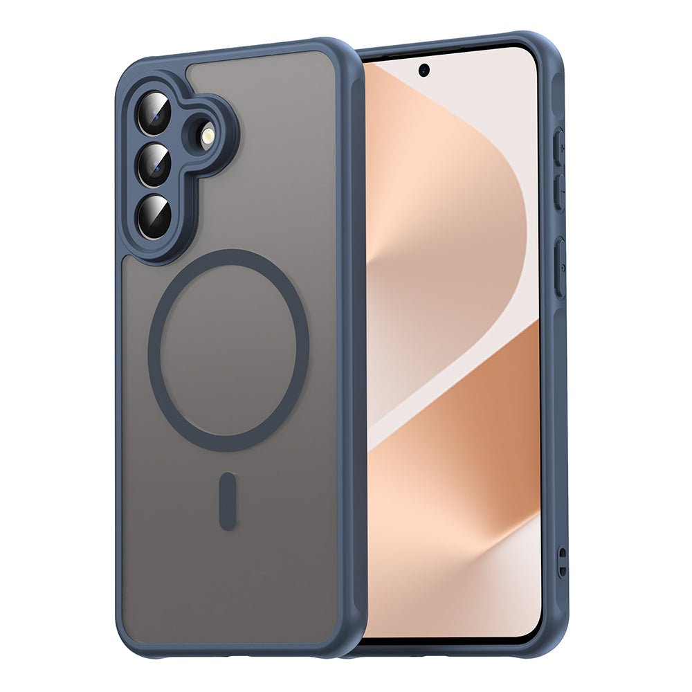 Techsuit Samsung Galaxy A57 5G - Σκληρή Θήκη με Πλαίσιο Σιλικόνης και MagSafe - HaloFrost II MagSafe - Navy Blue