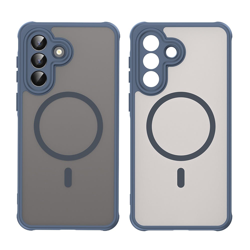 Techsuit Samsung Galaxy A57 5G - Σκληρή Θήκη με Πλαίσιο Σιλικόνης και MagSafe - HaloFrost II MagSafe - Navy Blue