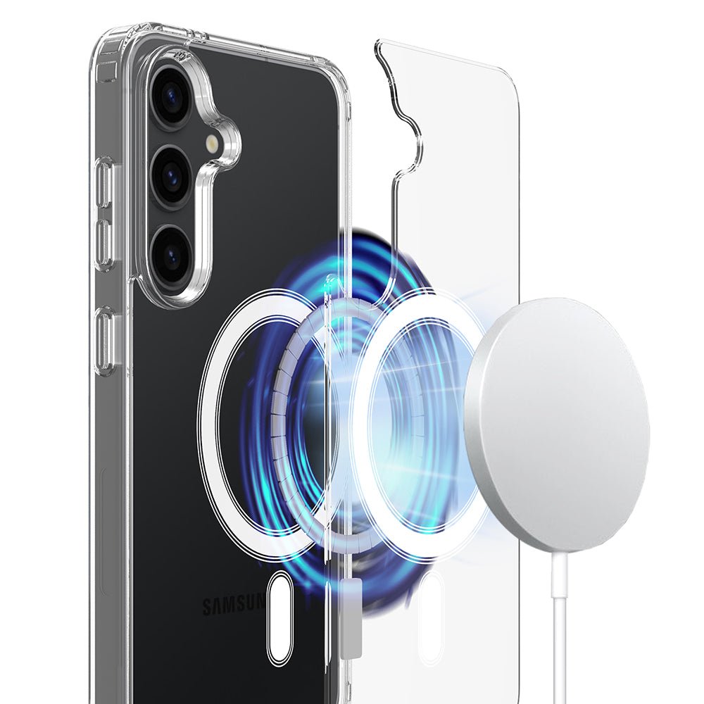 Techsuit Samsung Galaxy A57 5G - Σκληρή Θήκη με Πλαίσιο Σιλικόνης - MagSafe Pro - Clear