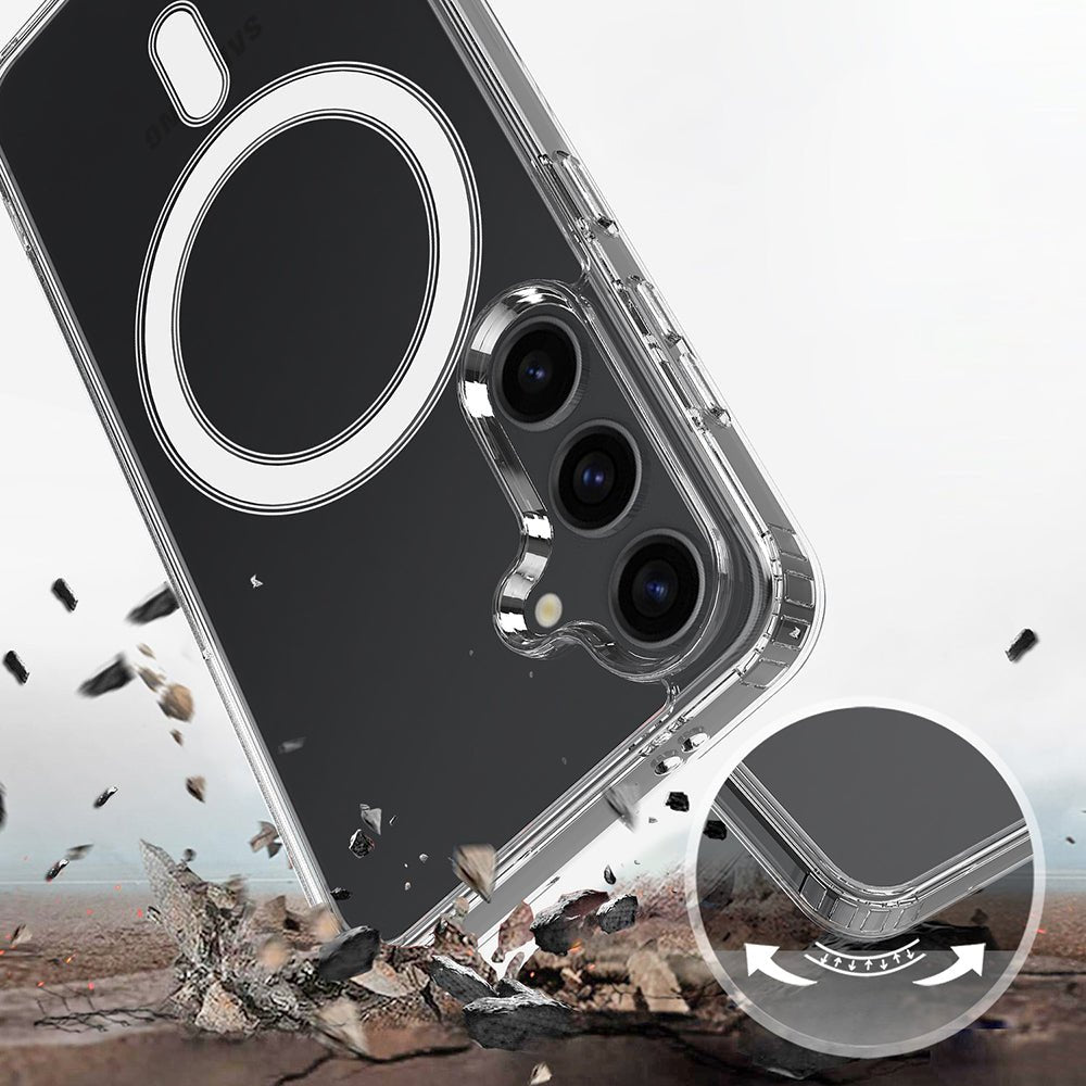 Techsuit Samsung Galaxy A57 5G - Σκληρή Θήκη με Πλαίσιο Σιλικόνης - MagSafe Pro - Clear