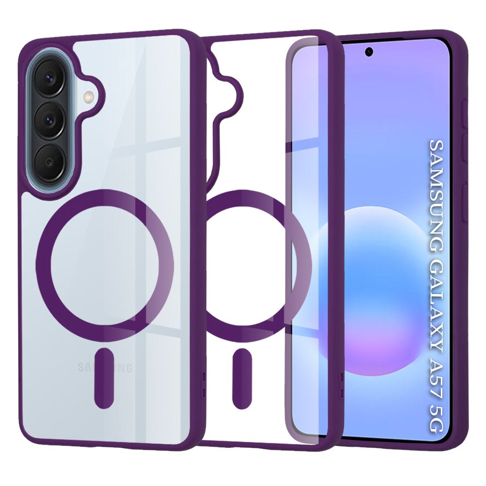 Techsuit Samsung Galaxy A57 5G - Σκληρή Θήκη με Πλαίσιο Σιλικόνης - MagSafe Pro - Purple