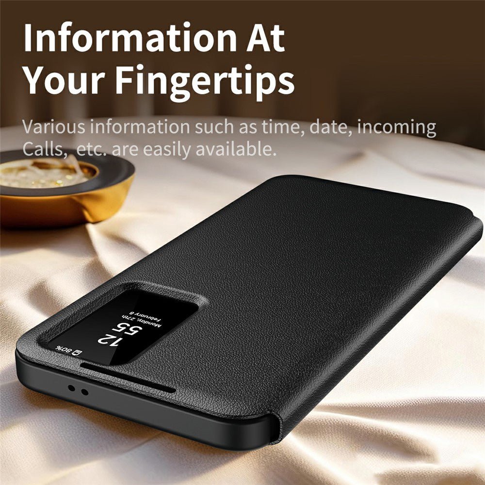 Techsuit Samsung Galaxy A57 5G - Θήκη Βιβλίο με Θέση για 1 Κάρτα - SmartView Series - Black