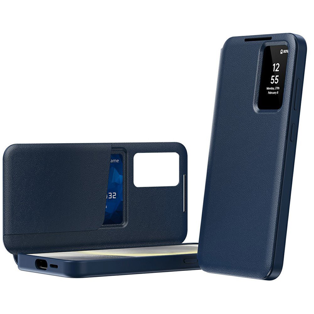 Techsuit Samsung Galaxy A57 5G - Θήκη Βιβλίο με Θέση για 1 Κάρτα - SmartView Series - Blue
