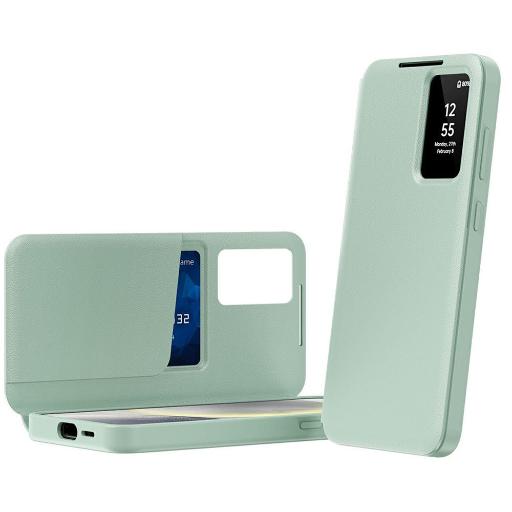 Techsuit Samsung Galaxy A57 5G - Θήκη Βιβλίο με Θέση για 1 Κάρτα - SmartView Series - Green