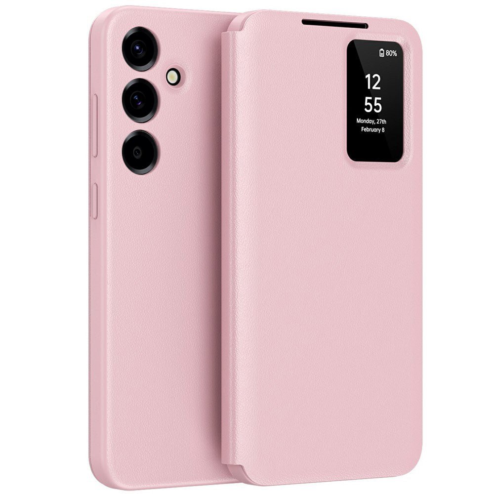 Techsuit Samsung Galaxy A57 5G - Θήκη Βιβλίο με Θέση για 1 Κάρτα - SmartView Series - Pink
