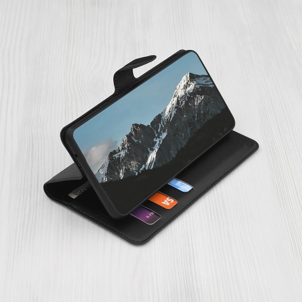 Techsuit Samsung Galaxy A57 5G - Θήκη Πορτοφόλι από Δερματίνη με Stand - Leather Folio - Black